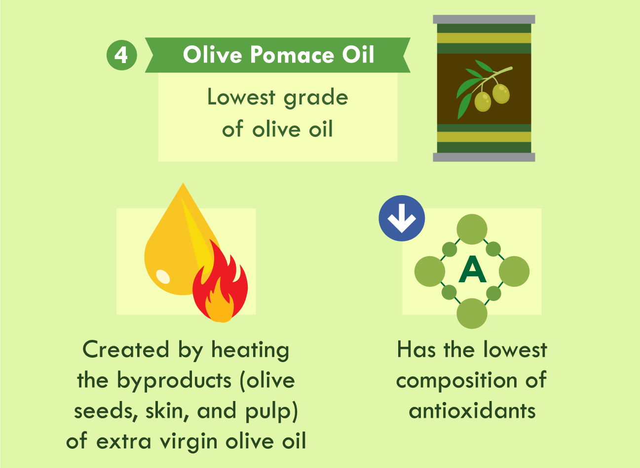 illustration of olive pomace oil