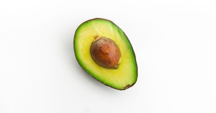 opened avocado fruit