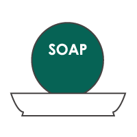 After use, leave soap to dry in a cool place, away from heat & humidity.